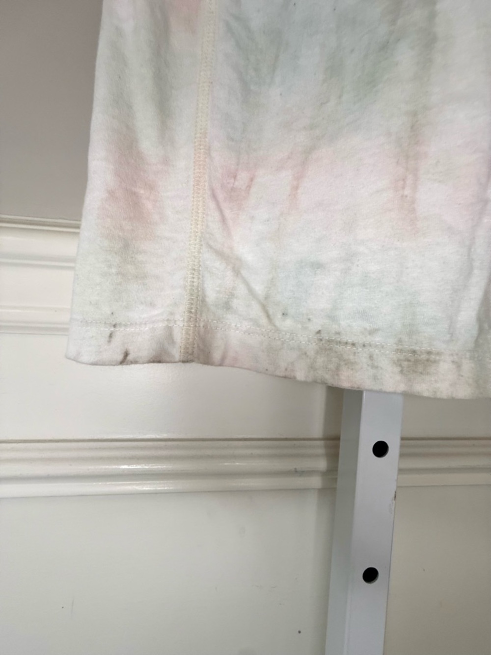 John Elliott Pastel Tie Dye T Shirt Dress Tie Waist Pink White Size S - Picture 16 of 16